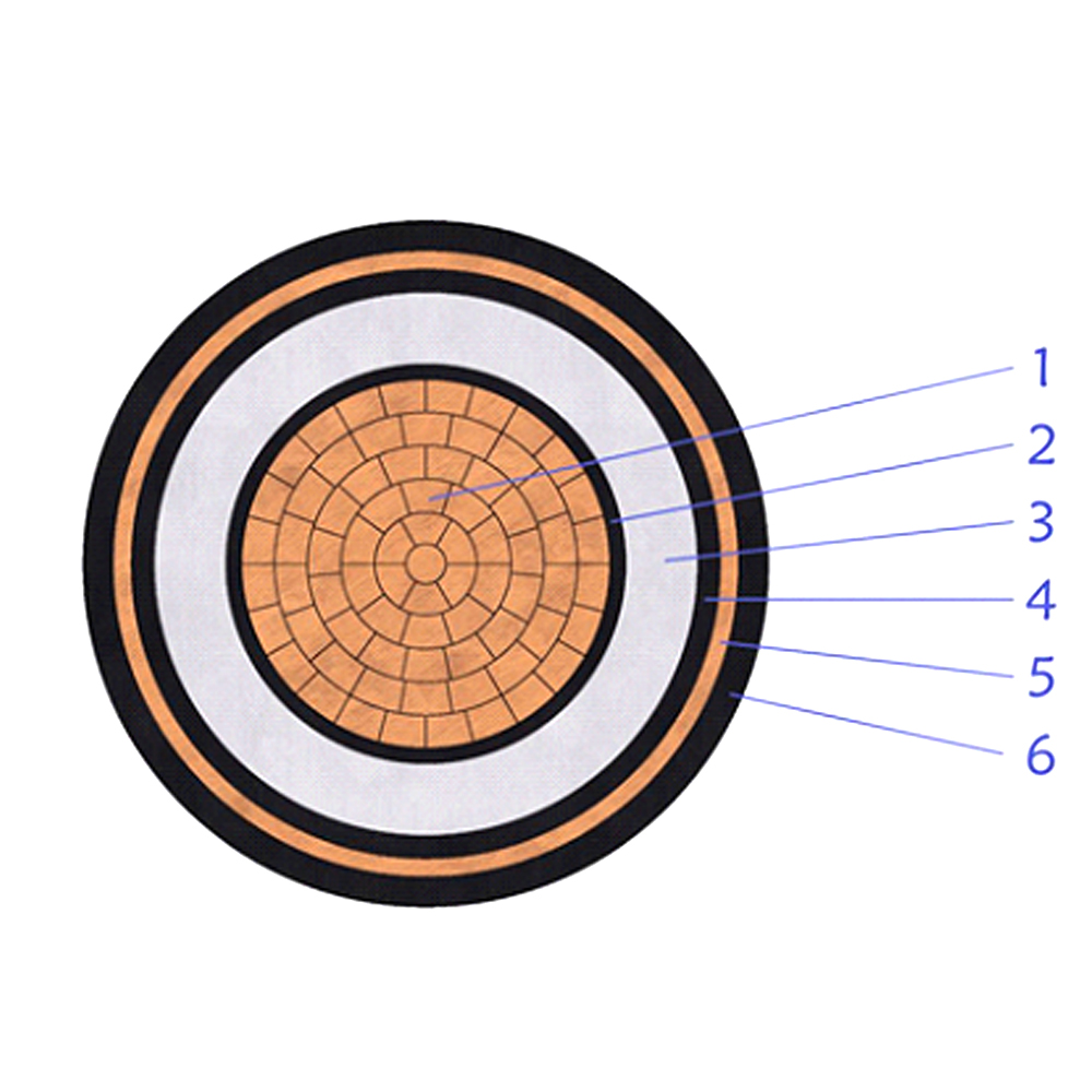 Cable de alimentación no blindado con aislamiento XLPE de 8,7/15(17,5) kV