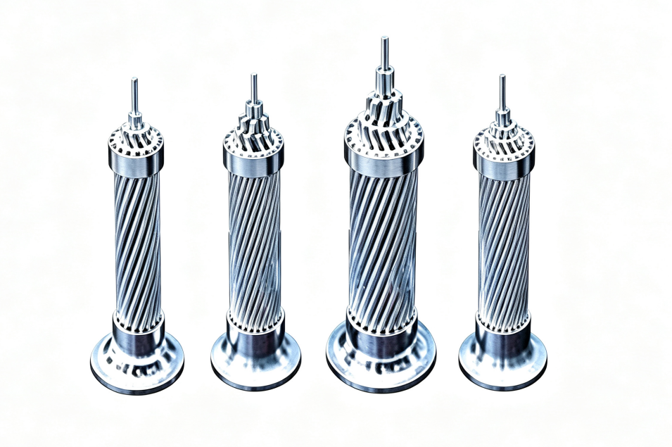 Alambre trenzado de aluminio y alambre trenzado de aluminio con núcleo de acero